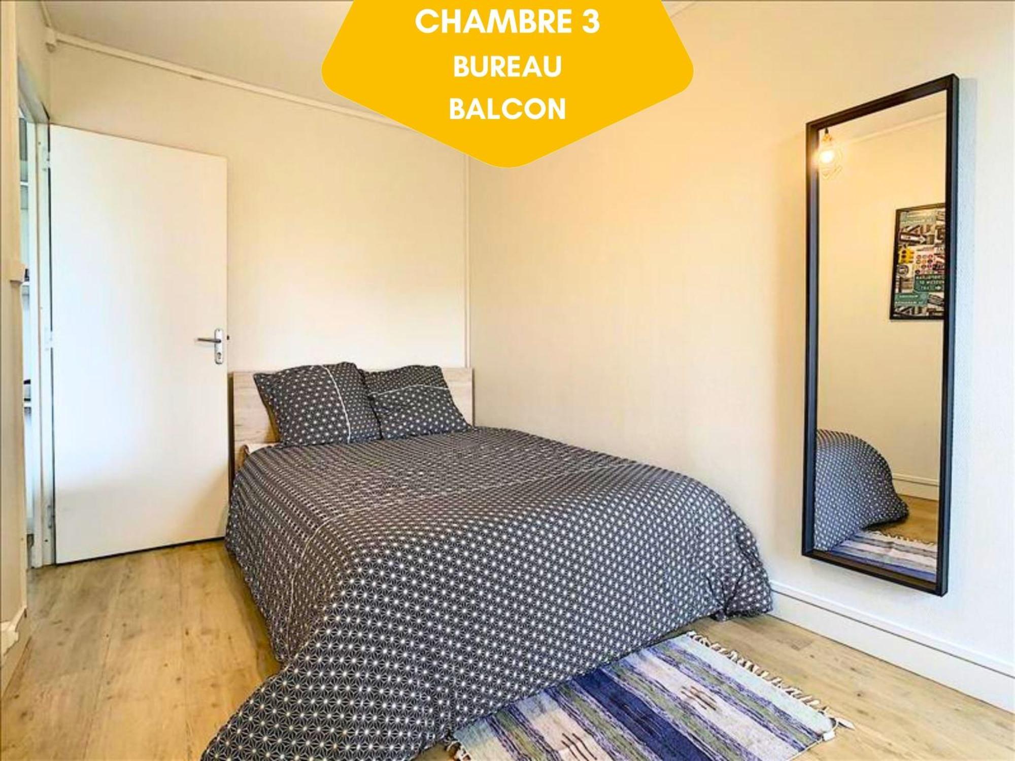 Ideal Groupe - Grands Espaces - 4 Chambres - Parking Gratuit - Proche Centre, Gare & Transports - Wifi - Offre Special De Reduction Jusqu'A -50 Λε Μανς Εξωτερικό φωτογραφία